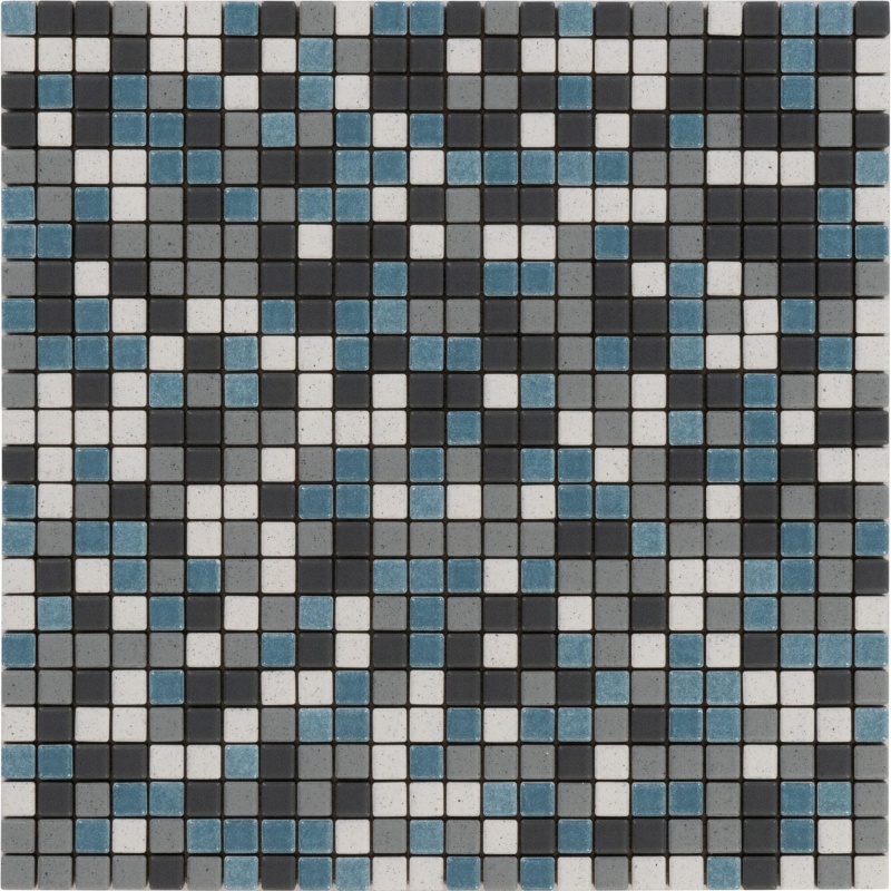 Beat Generation 01 Mix Color Porcelain Mosaic - 1/2" X 1/2" - Matte
