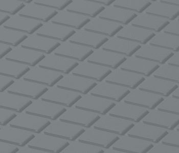 Johnsonite Harbour Diamond Solid Color Rubber Tile - Textured - 24" X 24"