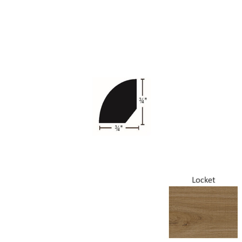 Genesis Silhouette Locket 94" Quarter Round Matte
