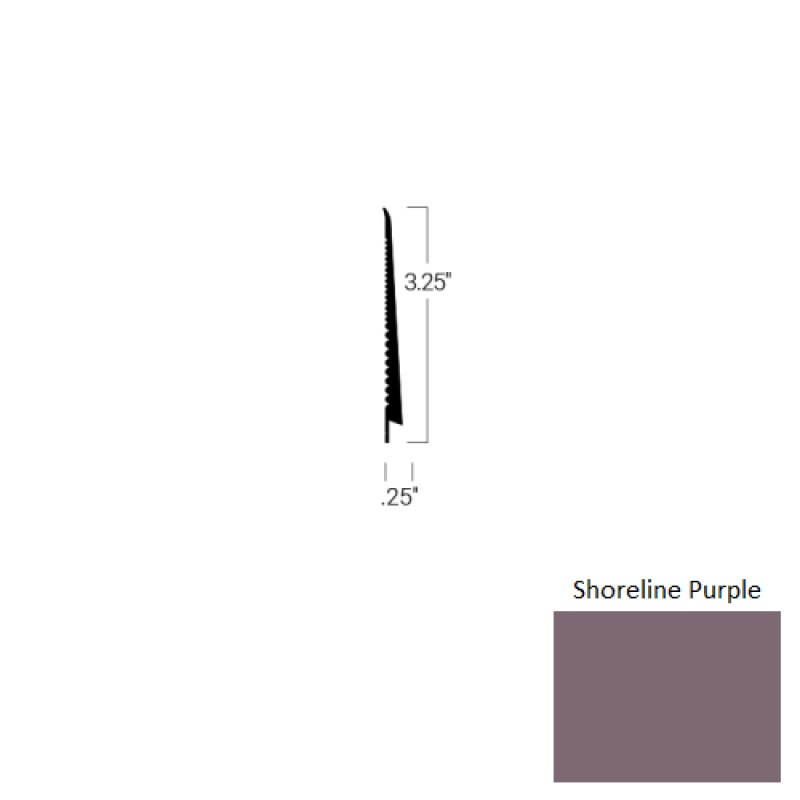 Johnsonite Shoreline Purple Rubber Tightlock Carpet Base
