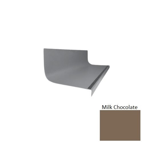 Flextones Milk Chocolate Type 1975 With Flush Ribbed / Smooth Insert Distinct Designs Rubber - 20 3/8" X 72" Stair Tread - Hammered