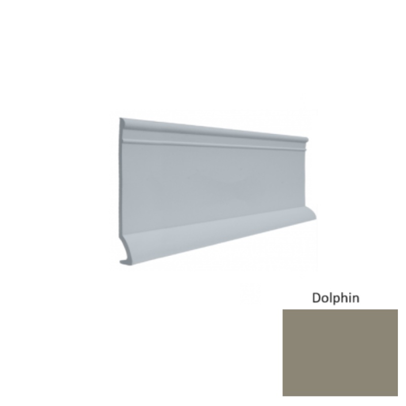 Contours #90 Intrigue Dolphin Rubber Profiled Wall Base - Satin
