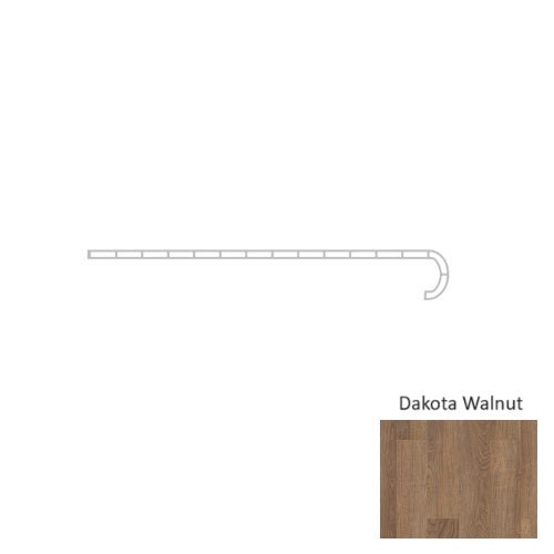 Coretec Plus 5 Inch Dakota Walnut Stair Tread