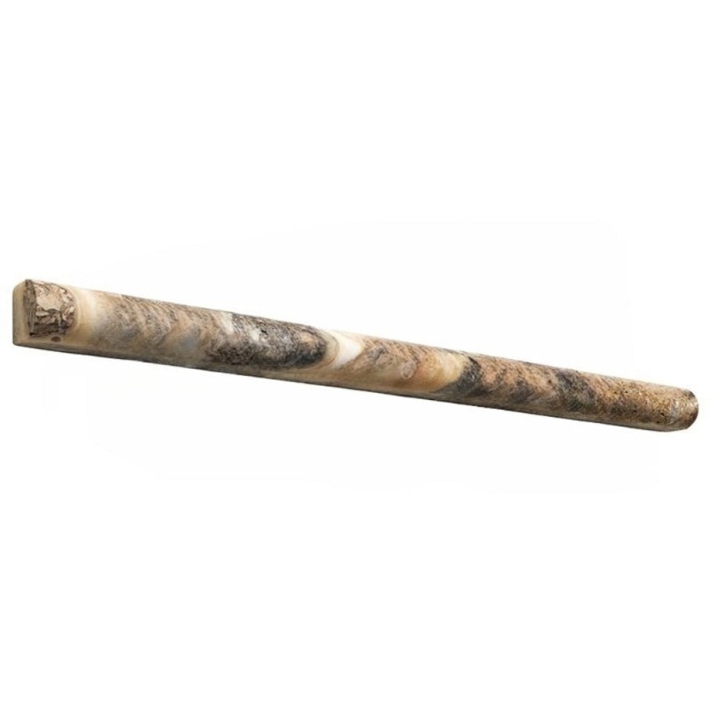 Antico Onyx Travertine Liner - 3/4" x 12" Bullnose