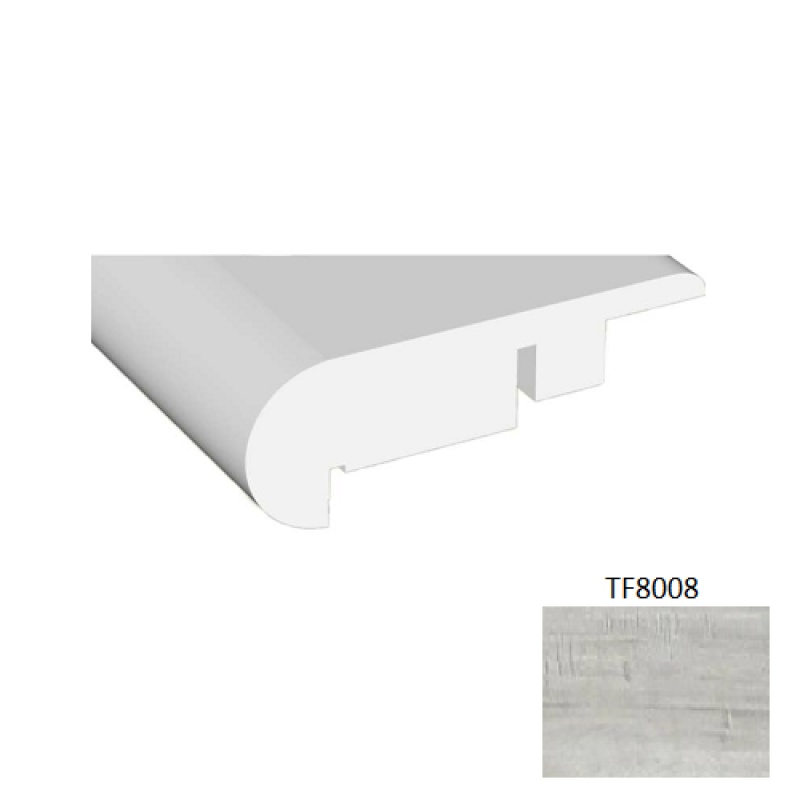 Laminate Wood Flush Stair Nose, Matte