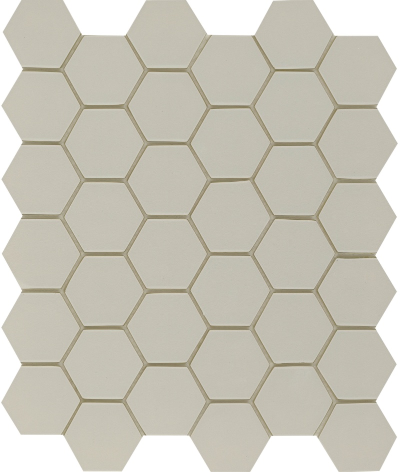 Concept Fawn Glass Mosaic - 2" Hexagon - Semi Gloss
