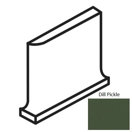 Bright & Matte Dill Pickle Ceramic Wall Trim