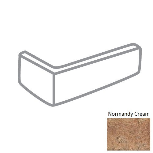 Avondale Normandy Cream Brick Floor & Wall Trim Corner