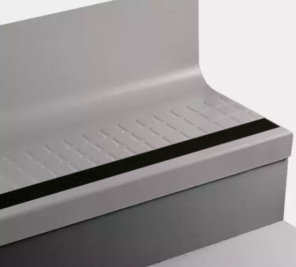 Johnsonite Whispering Mist Rubber Stair Tread with Riser