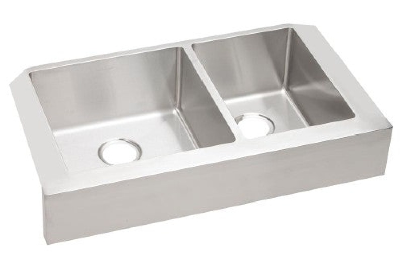 Ectruf32179r Crosstown Stainless Steel Farmhouse Double Bowl Kitchen Sink - 35 7/8" X 20 1/4" X 9" - Stainless Steel