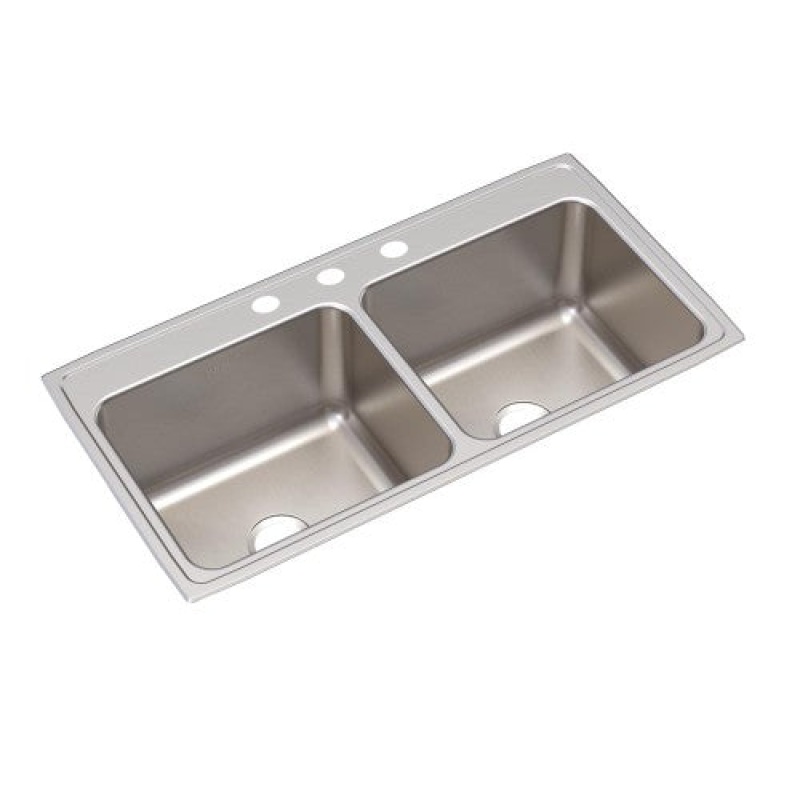 Lustertone Classic Stainless Steel Double Bowl Sink
