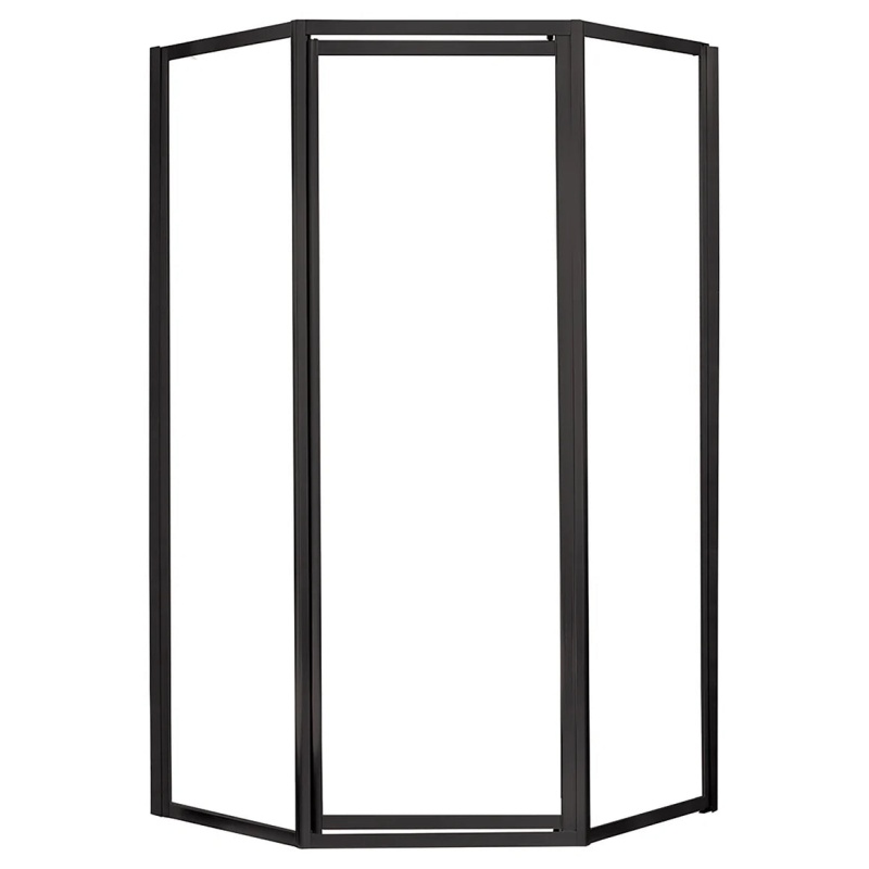 Tides Brushed Nickel Pivot Framed Shower Door - 24" X 70" With Clear Glass - Brushed Nickel