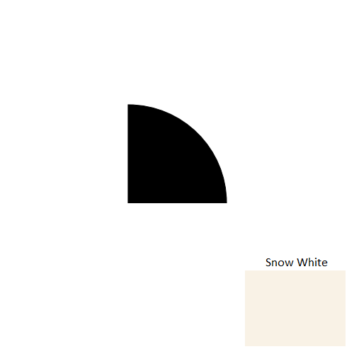 Johnsonite Snow White Rubber Moulding / Trim Quarter Round