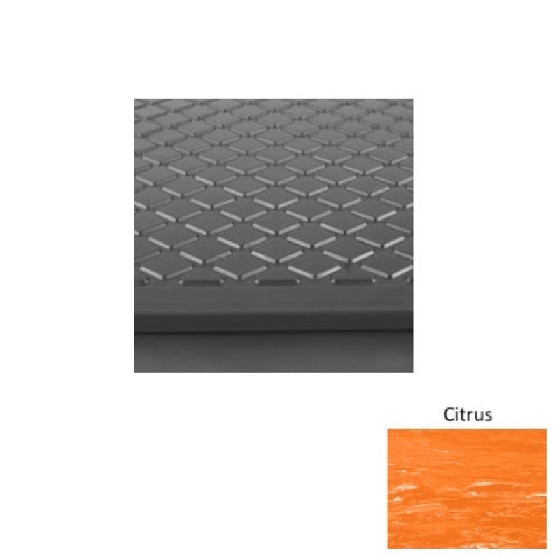 Marbleized 30 Citrus Diamond Rubber Stair Tread - Textured