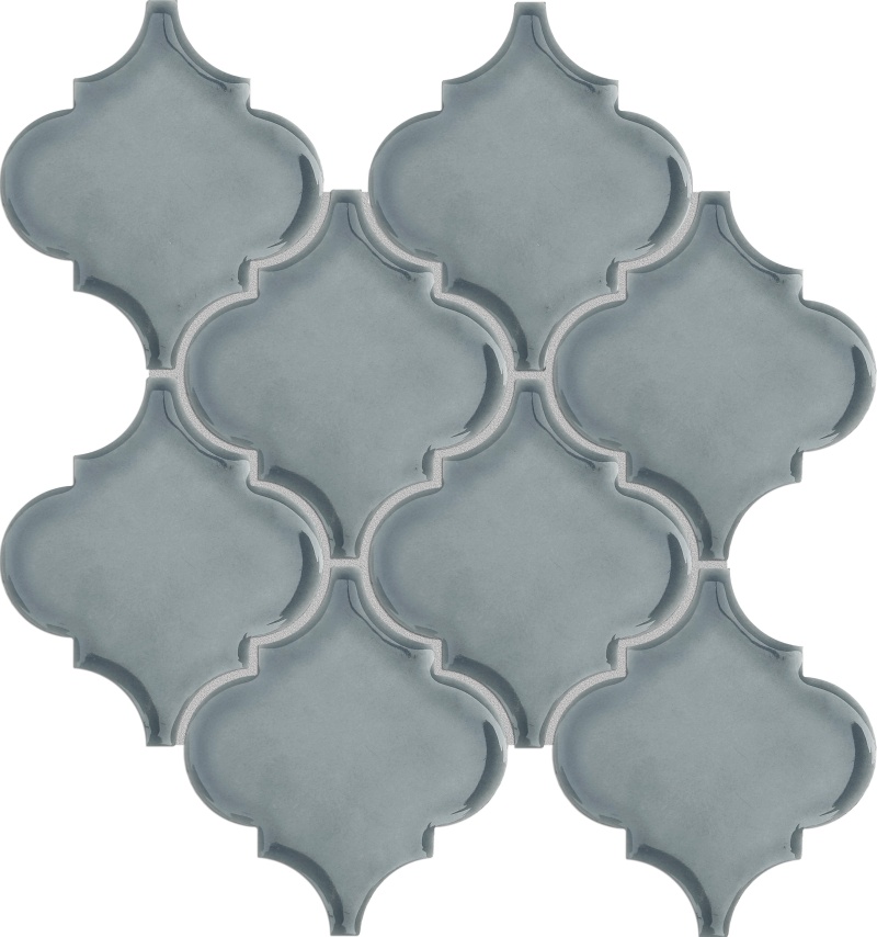 Morocco Dove Ceramic Mosaic - Arabesque - Glossy