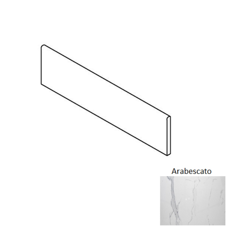 Calabria Arabescato Ceramic Wall Trim