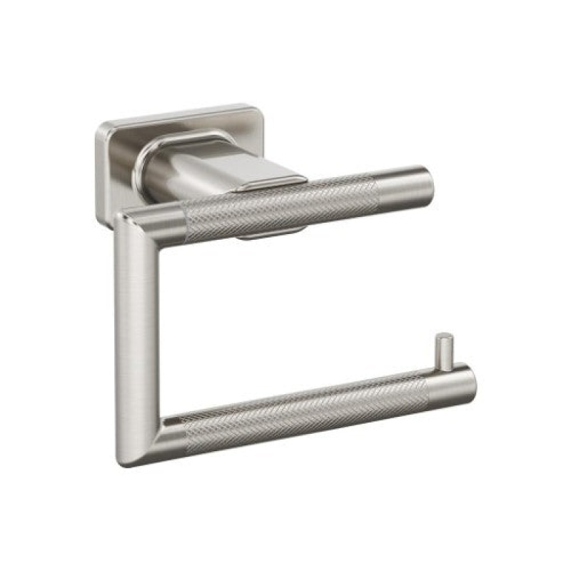 Bronx Brushed Nickel Single Post Toilet Paper Holder