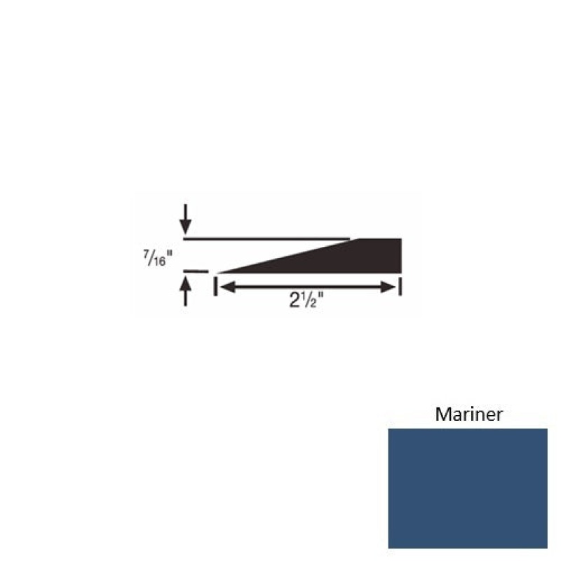 Solid 20 Mariner Rubber Transitional Reducer - 2 1/2" X 9 Ft (108") X 7/16"