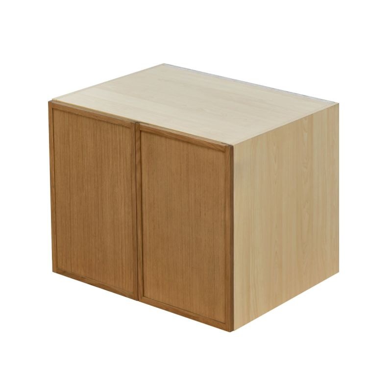 Shady Oak Slim Shaker Wood Kitchen Wall Bridge Cabinet - 30" X 24" X 24" (Assembly Required) - Oak