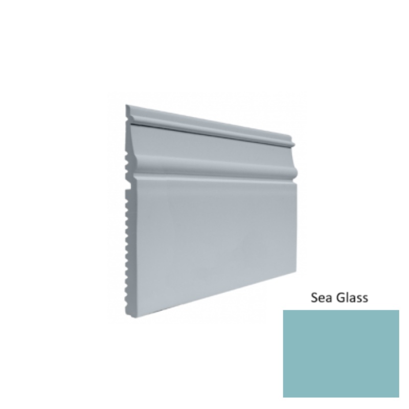 Contours #55 Nobility Sea Glass Rubber Profiled Wall Base - Satin - 5 1/2" X 8 Ft