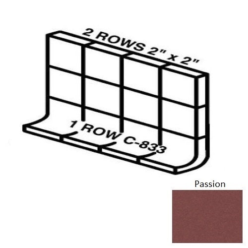 Unglazed Mosaics Passion Porcelain Wall Trim