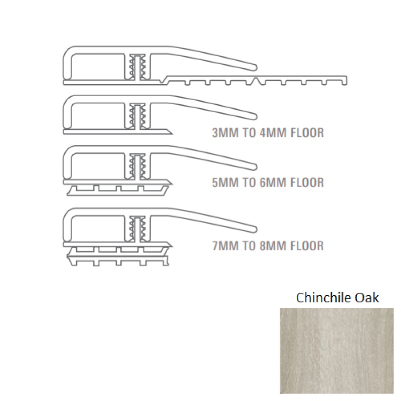 Dodford 20 Dryback Chinchile Oak End Mold Trim
