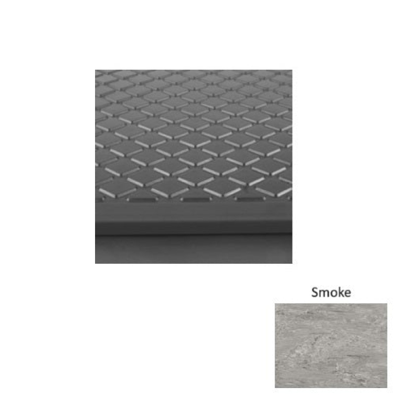 Marbleized 30 Smoke Diamond Rubber Stair Tread