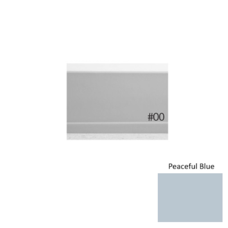 Pinnacle Plus #00 Simplicity Peaceful Blue Rubber Coil Wall Base - 4" X 60 Ft