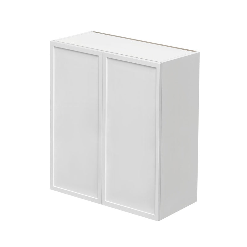 Shady White Slim Shaker Wood Kitchen Wall Cabinet - 30" X 12" X 36" (Assembly Required) - White