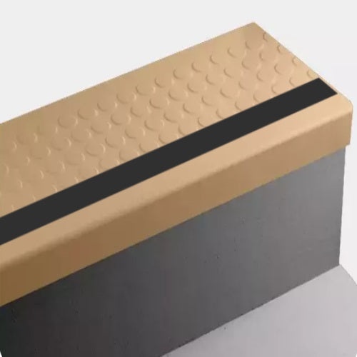 Raised Round Rubber Stair Tread Trim