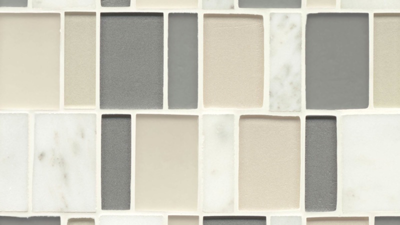 Manhattan Tribeca Glass & Stone Mosaic - Brick - Glossy & Matte