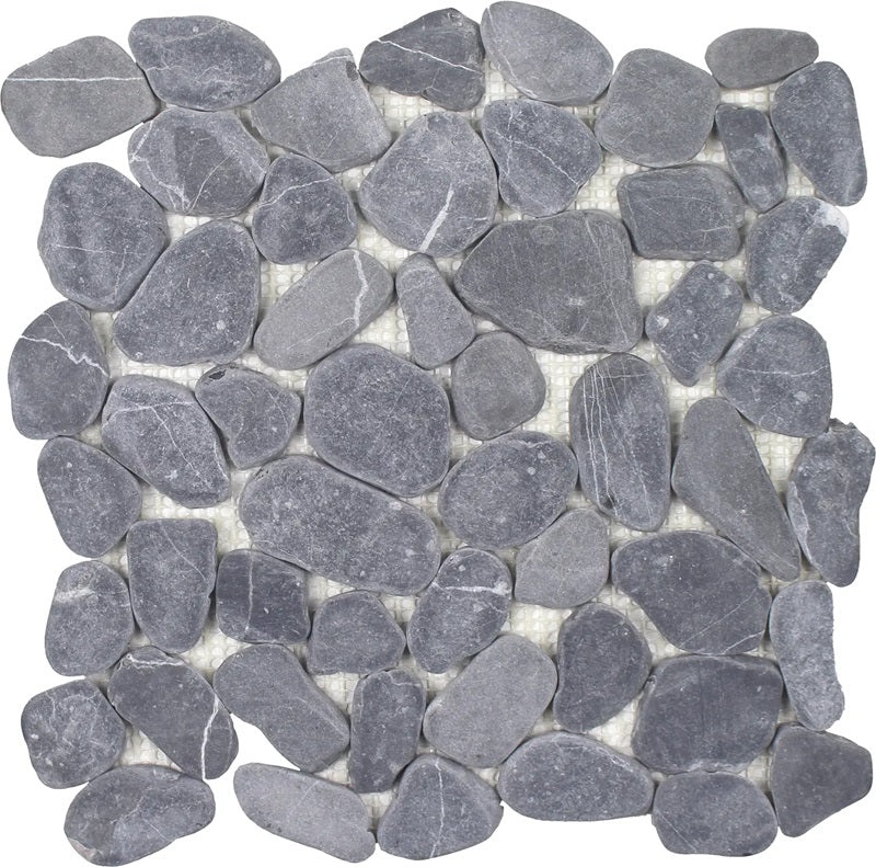 Beachstones Blue Natural Stone Mosaic - Pebble - Matte