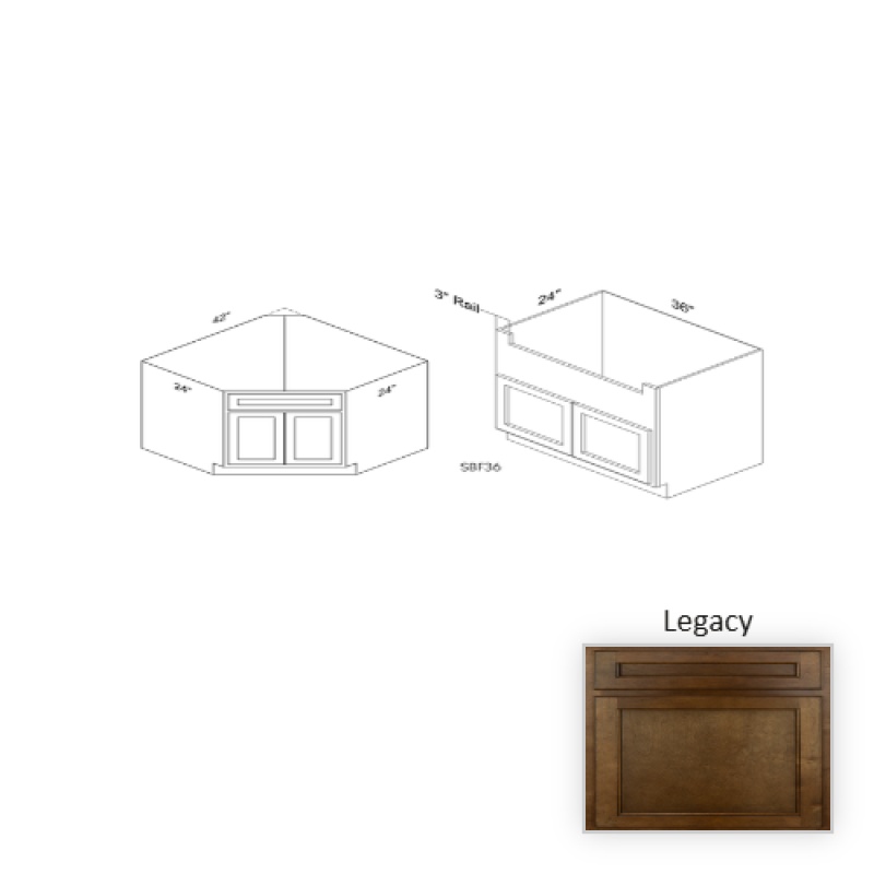 Sbd42 Legacy Wood Kitchen Sink Base Cabinet