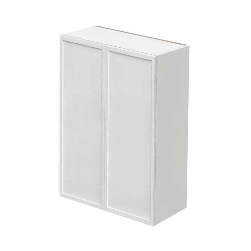 Shady White Slim Shaker Wood Kitchen Wall Cabinet - 27" X 12" X 42" (Assembly Required) - White