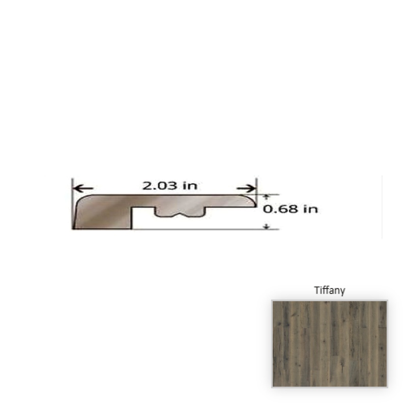 Grain And Saw Maple Tiffany Hardwood Moulding / Trim - 84.25" Threshold - Truemark Glaze Tek