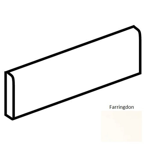Ec1 Farringdon Porcelain Floor & Wall Trim - 4" x 24" Bullnose