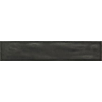 Aria Smoke Deco Ceramic Tile - Glossy - 4" X 20"