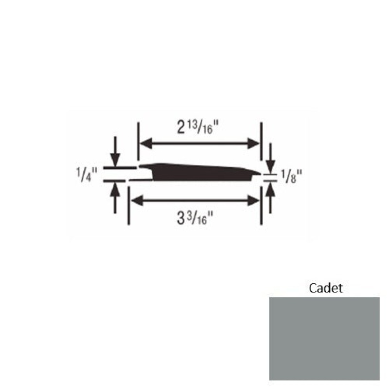 Solid 65 Cadet Rubber Rolling Traffic Transition