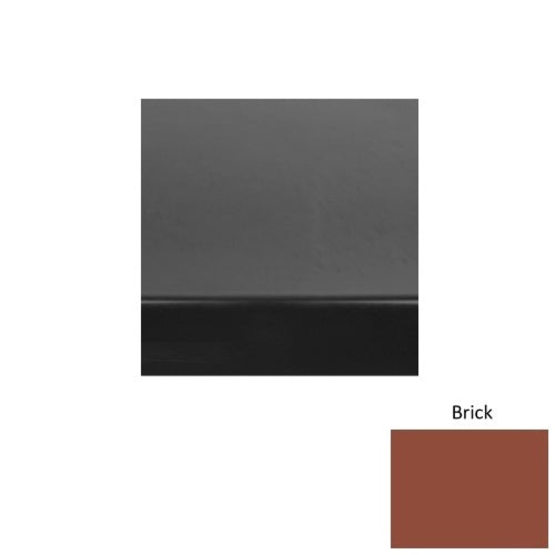 Solid 60 Brick Heavy Duty Rubber (Sq) With Galley Red Abrasive Strip Stair Tread With Dupont Kevlar - Smooth