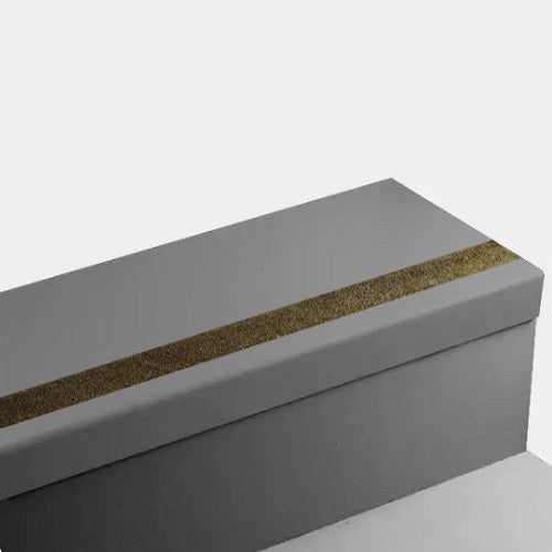 Johnsonite Dark Brown Hammered Rubber Stair Tread