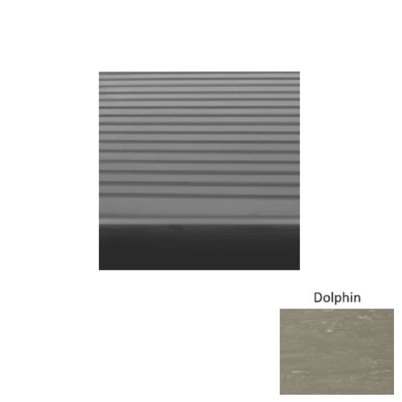 Marbleized 81 Dolphin Light Duty Rib Rubber (Rd) Stair Tread - Textured