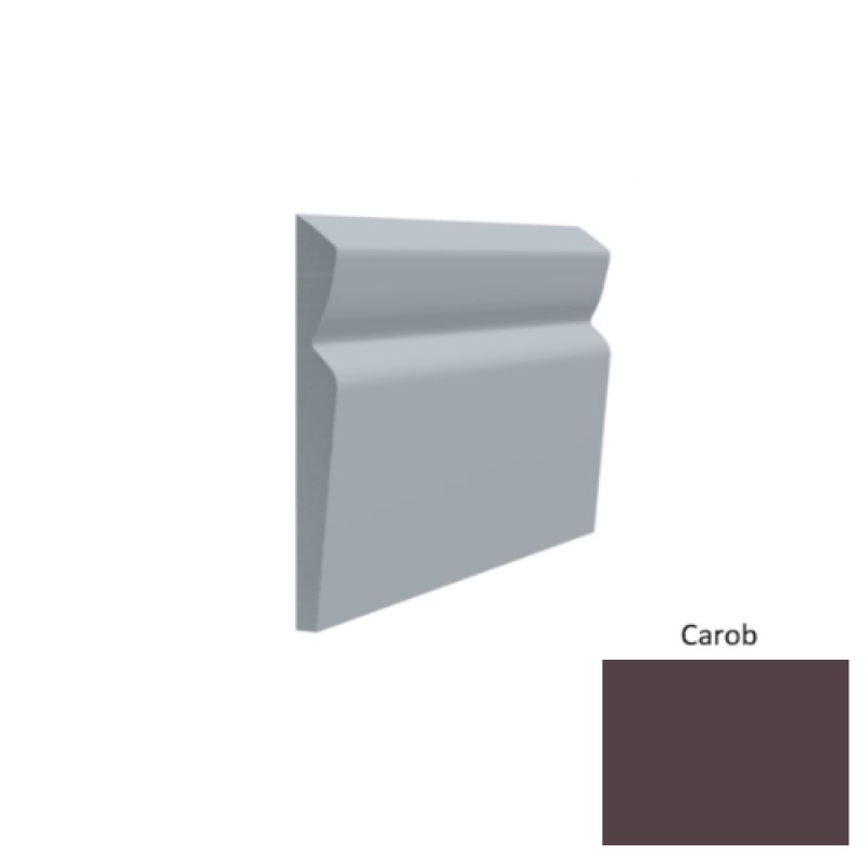 Contours #80 Divine Carob Rubber Profiled Wall Base - Satin - 4 1/2" X 8 Ft