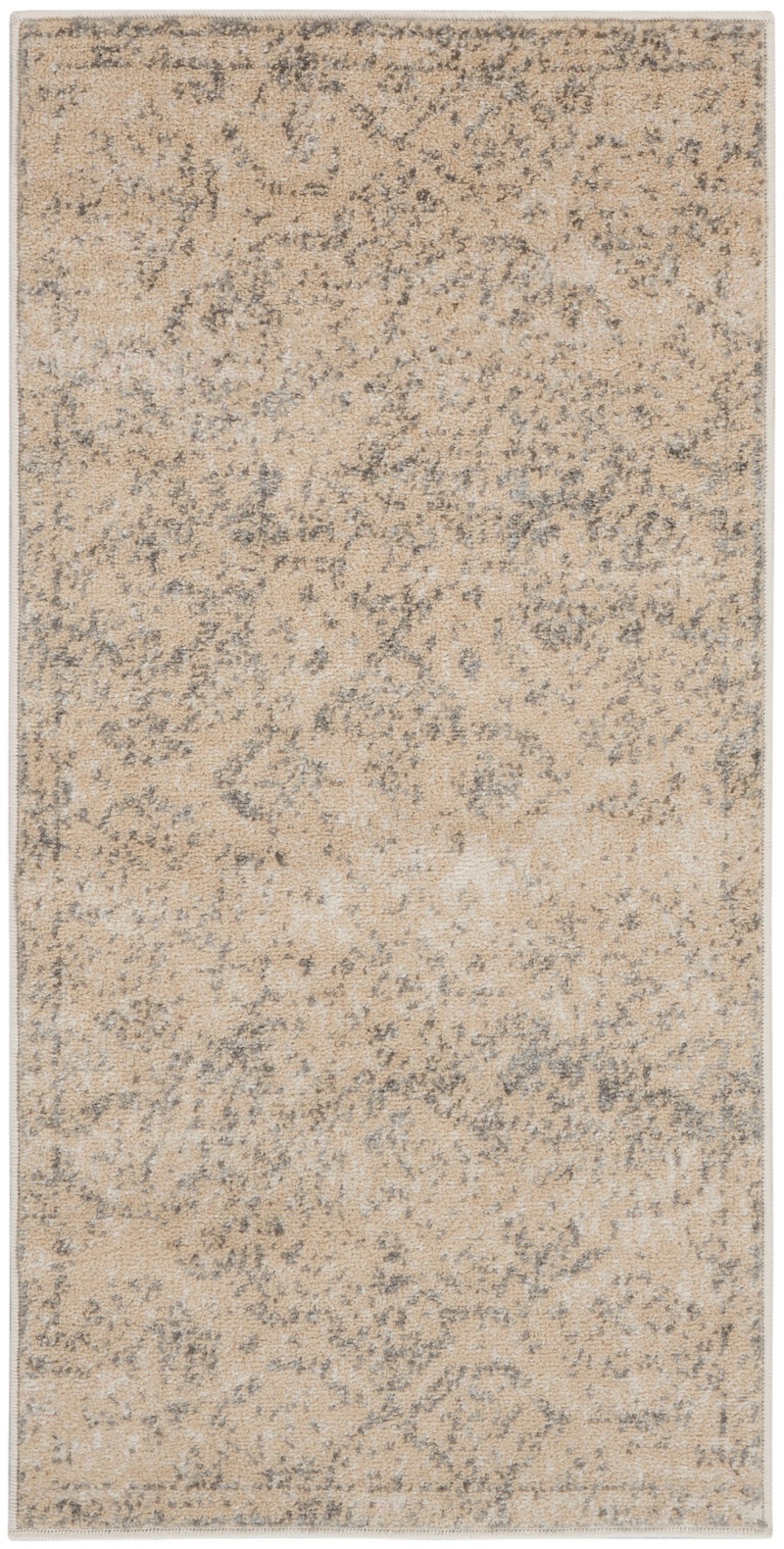 Tranquil Tra13 Beige / Grey Polypropylene Vintage Area Rug