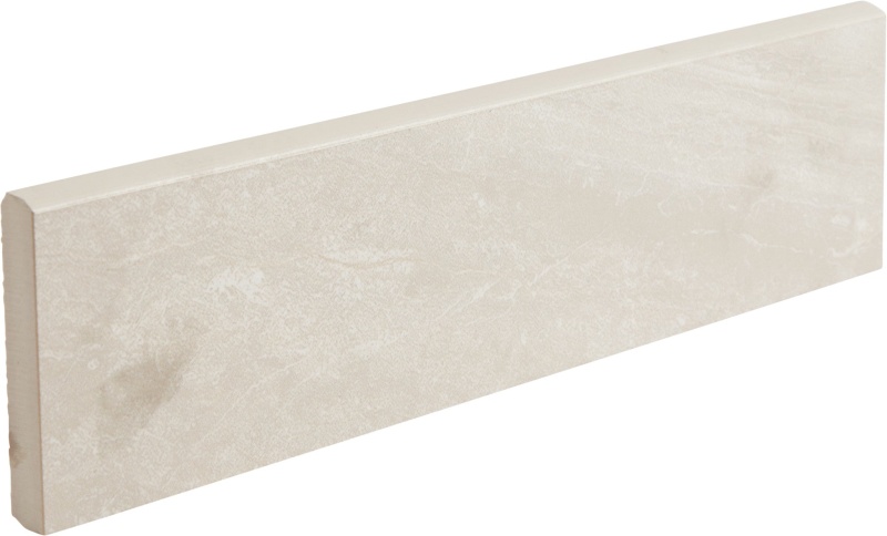 Cosmic Ivory Porcelain Floor & Wall Bullnose Trim, 3" x 12", Satin