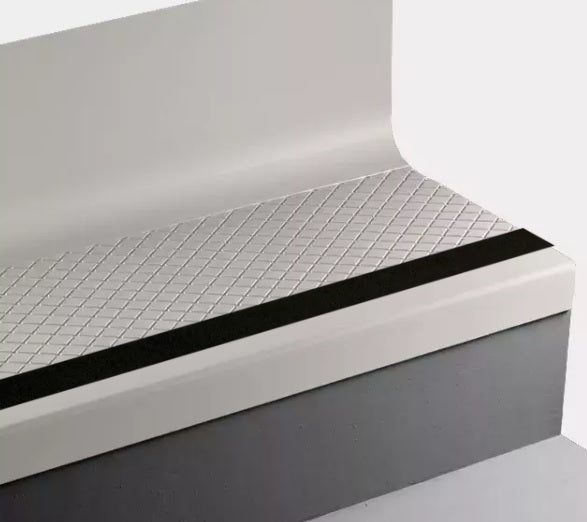 Johnsonite White Sand Diamond Rubber Stair Tread
