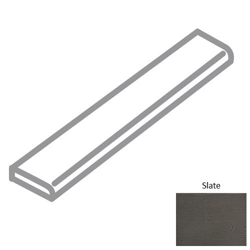 Aura Slate Ceramic Wall Trim - 4" X 12" Bullnose