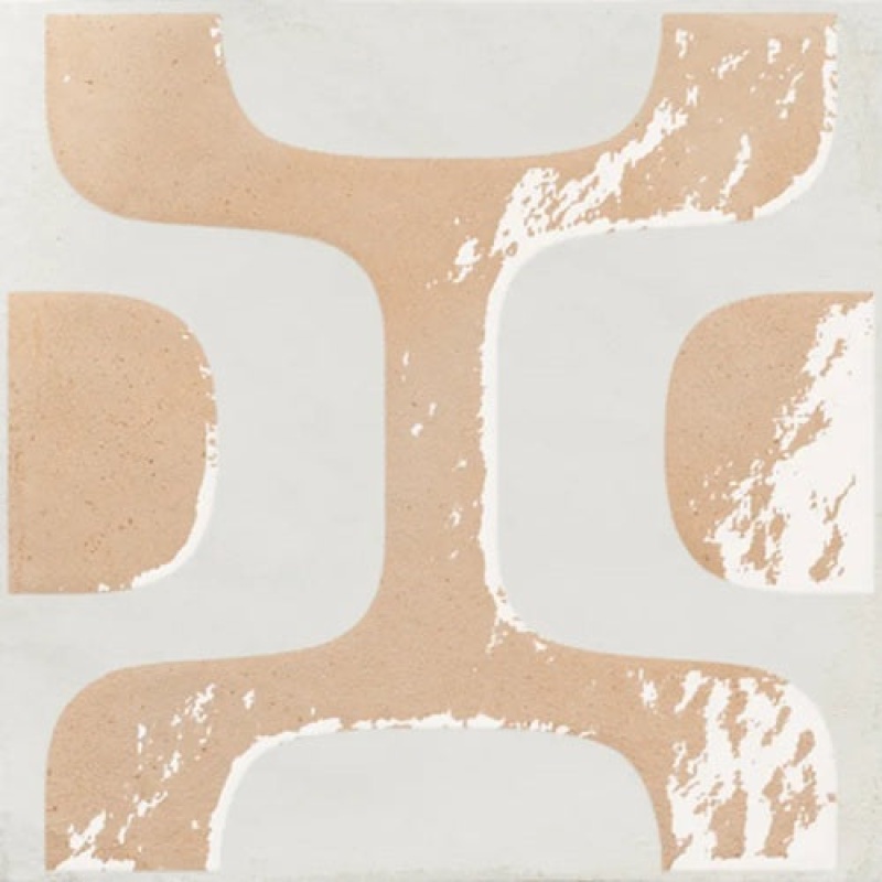 Beatnik Ipanema Deco Porcelain Tile - Glossy & Matte - 8" X 8"