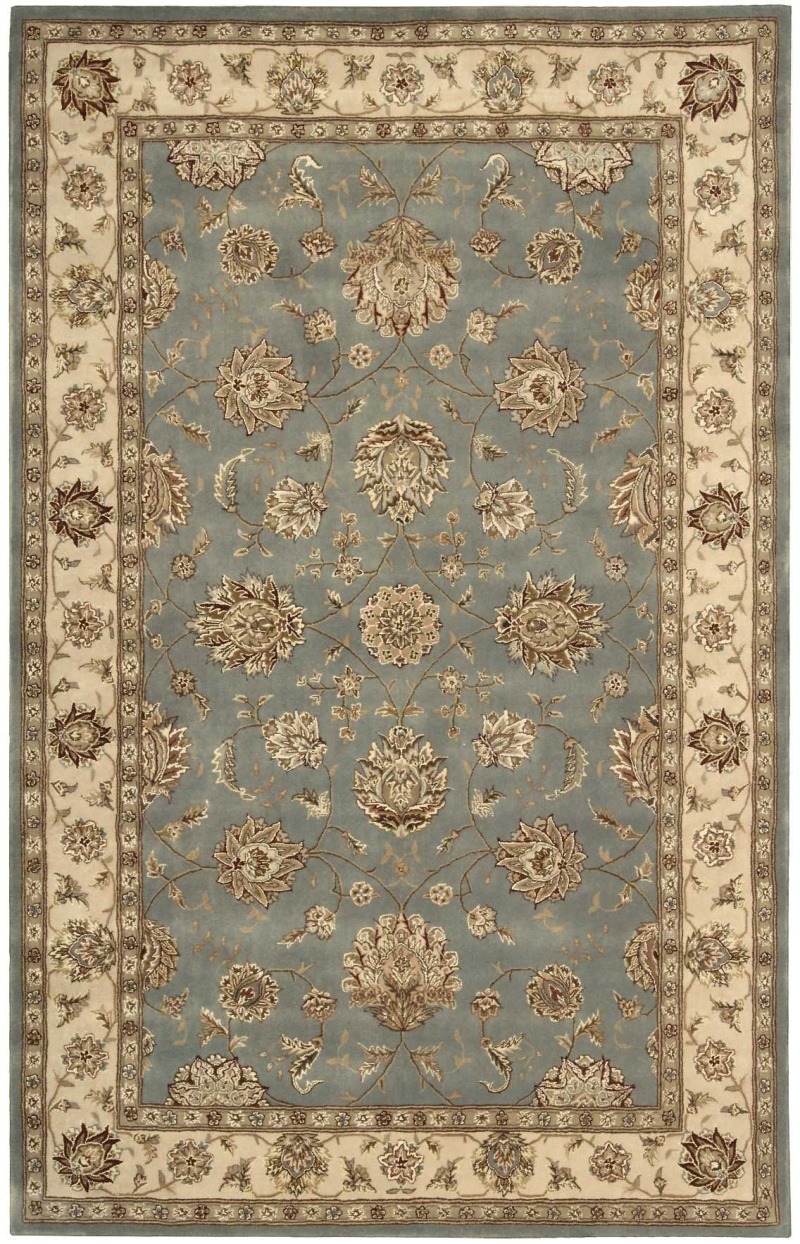 Nourison 2000 Blue Wool Blend Traditional Area Rug