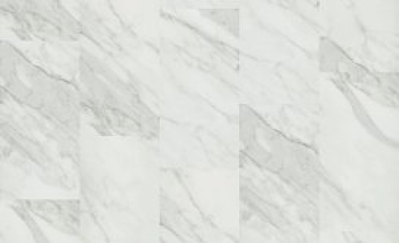 Obelisk Glue Dn Carrara White Flexible Resilient Luxury Vinyl Plank Flooring - Exoguard+ - 12" X 24"
