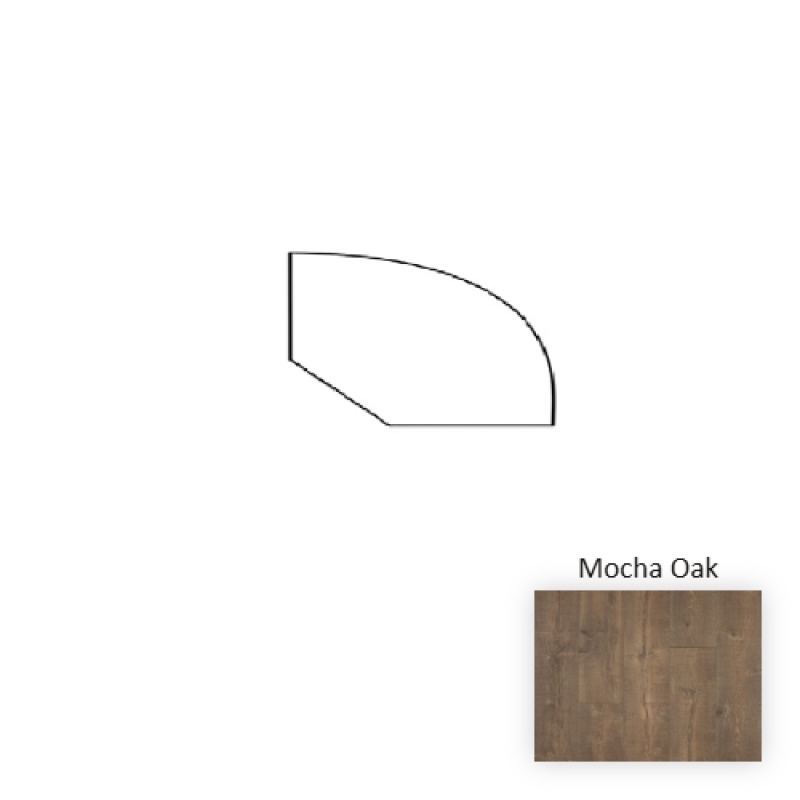 Naturetek Select Reclaime Mocha Oak Laminate Wood Moulding / Trim - 94" Quarter Round - Textured